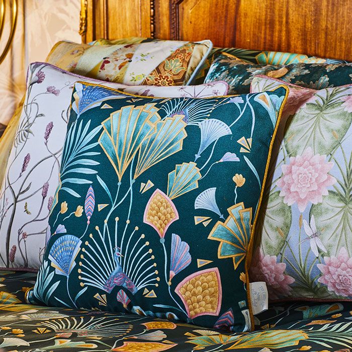 Emerald Fan Cushion - Image 2