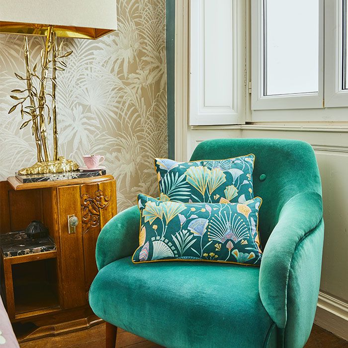 Emerald Fan Cushion - Image 3