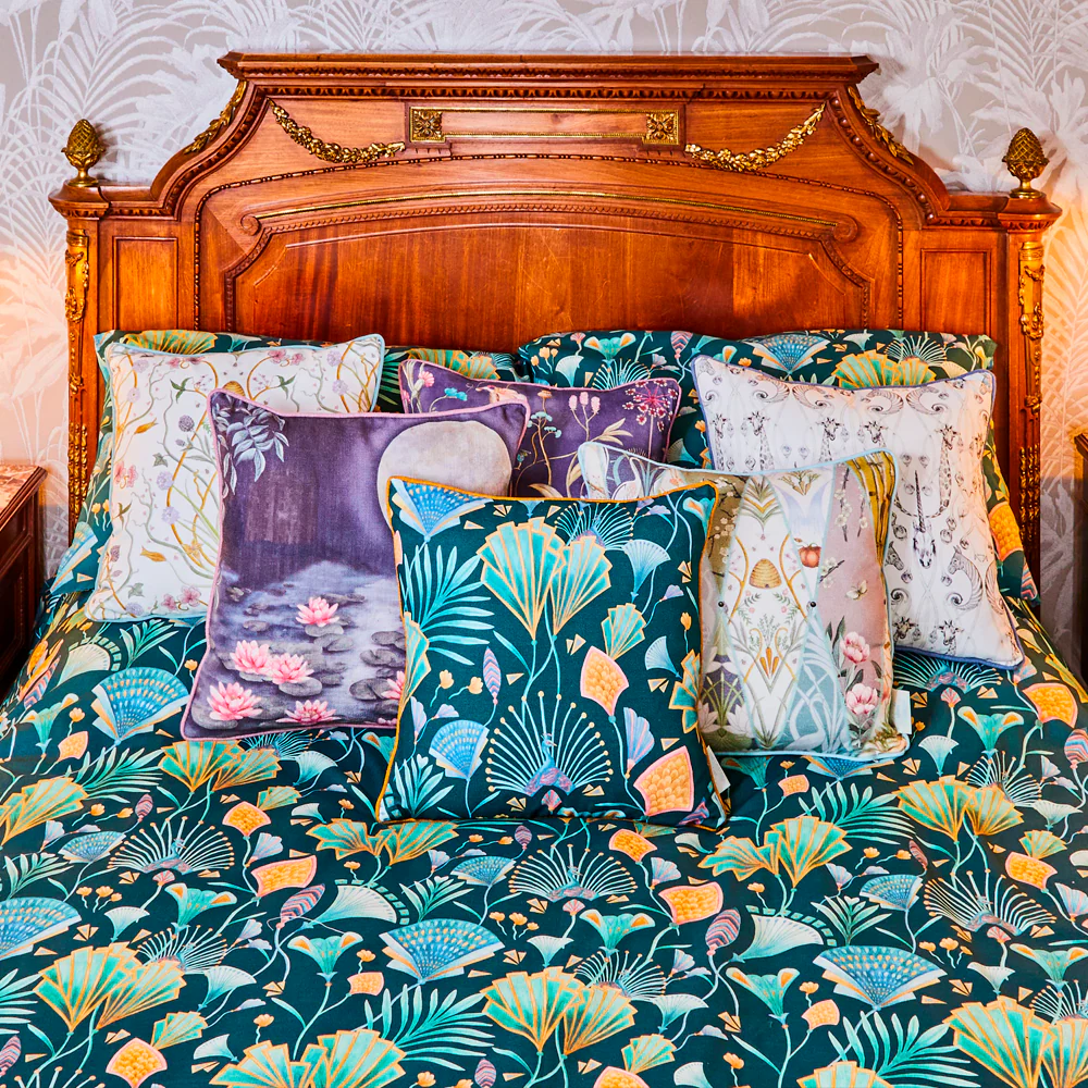 Emerald Fan Cushion - Image 4