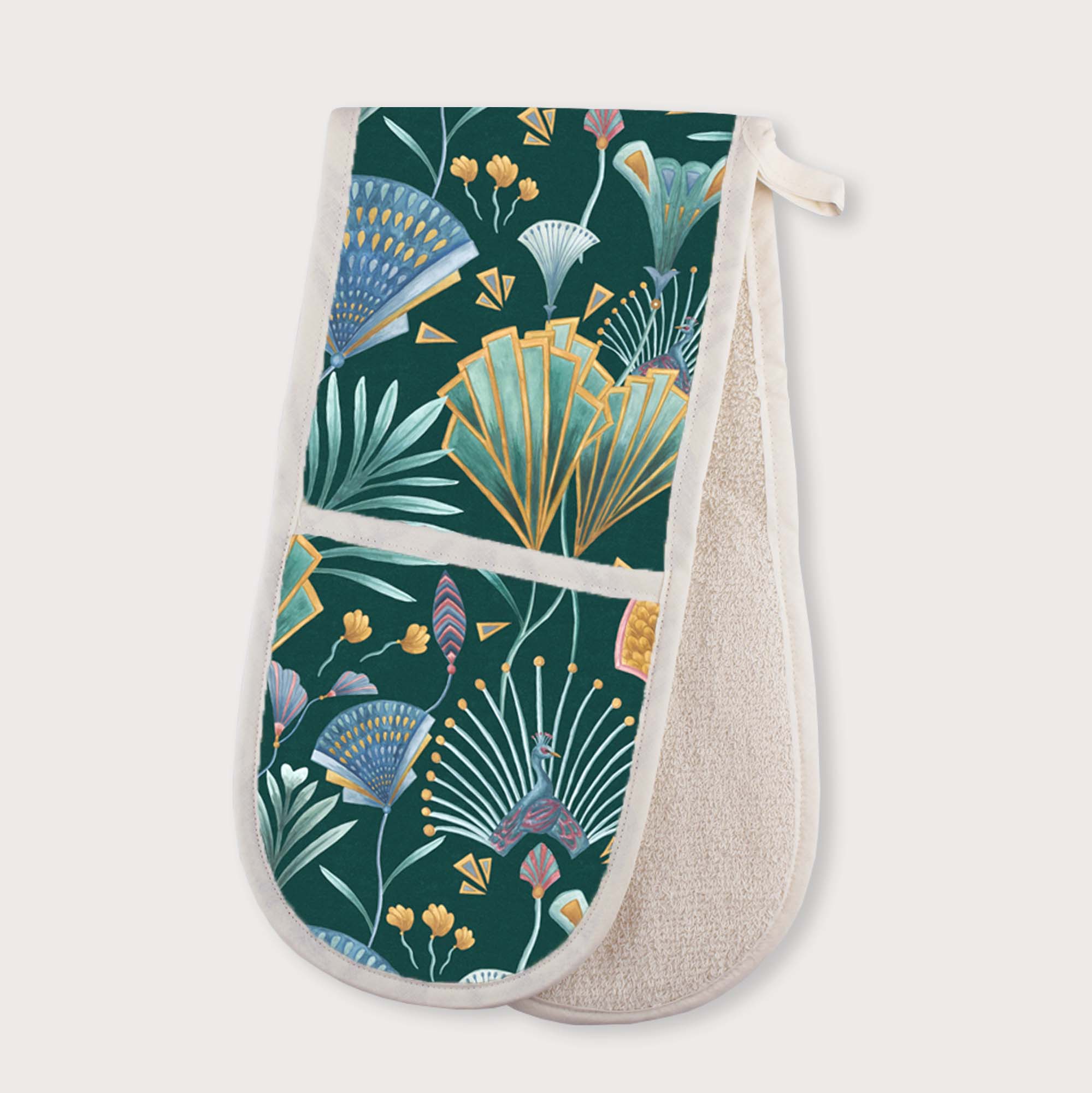 Emerald Fan Oven Glove
