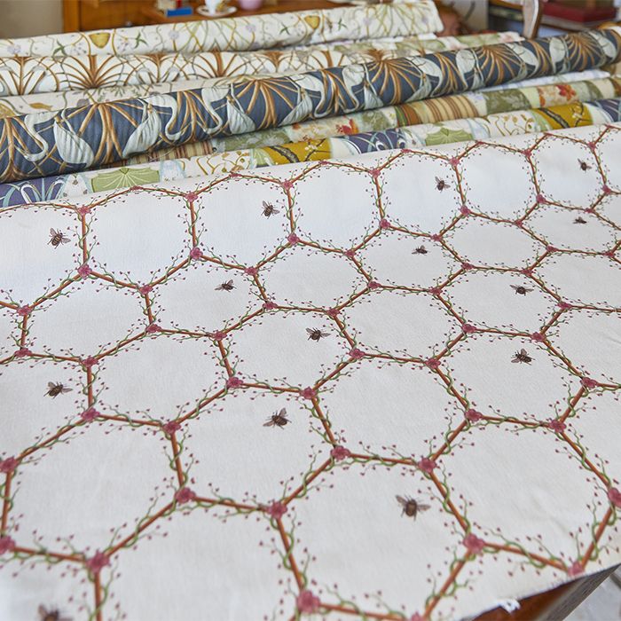 Honeycomb Cream Fabric - Image 3