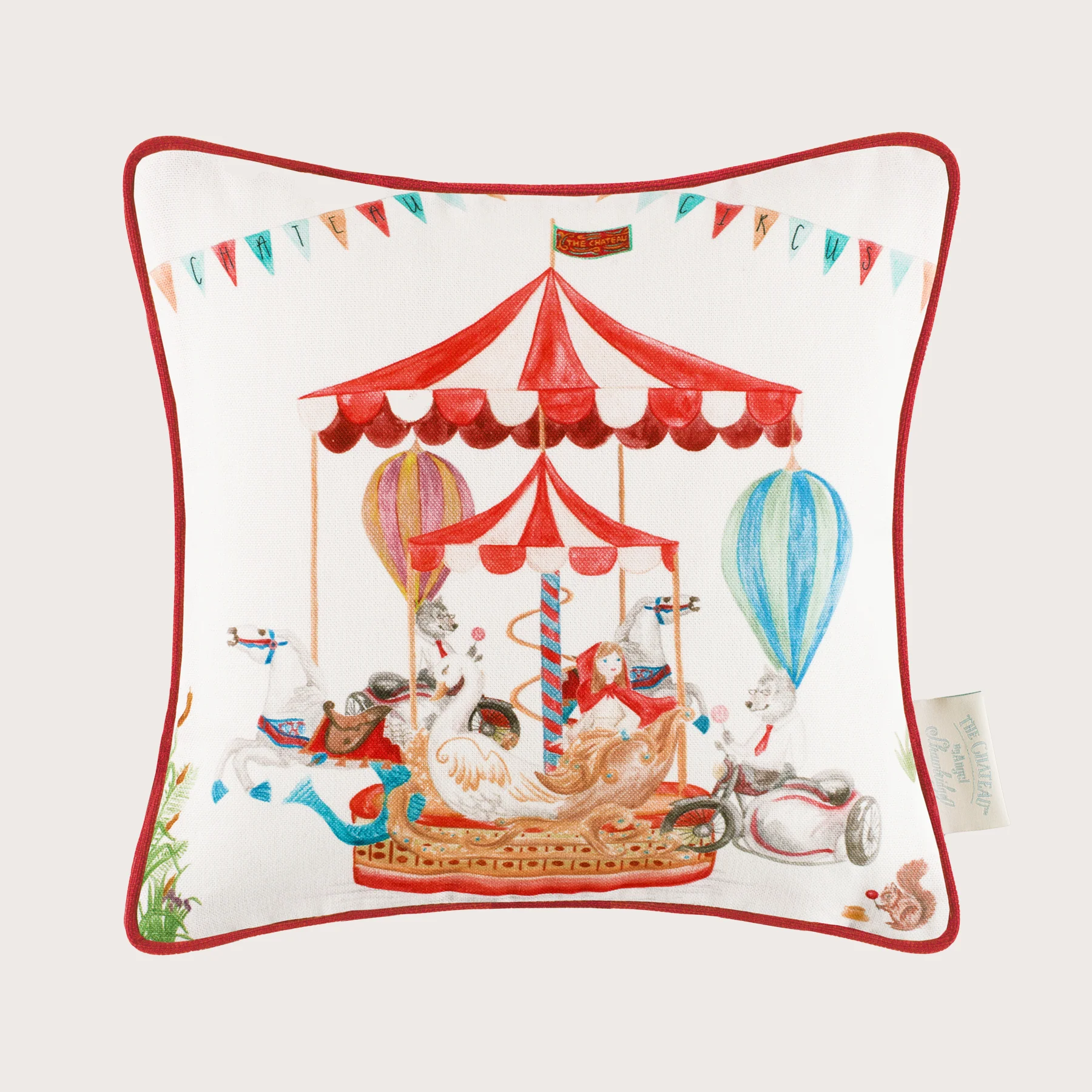 Le Cirque du Chateau Carousel Cushion