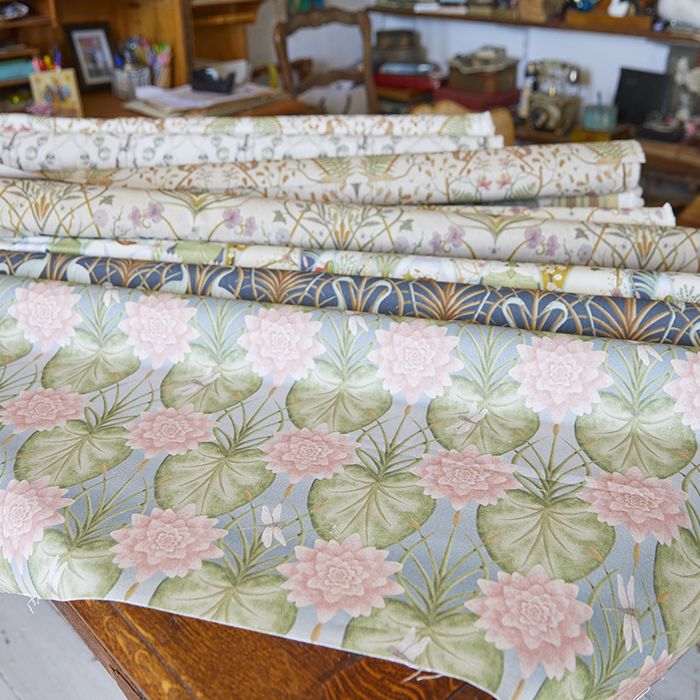 Lily Garden Eau De Nil Fabric - Image 2