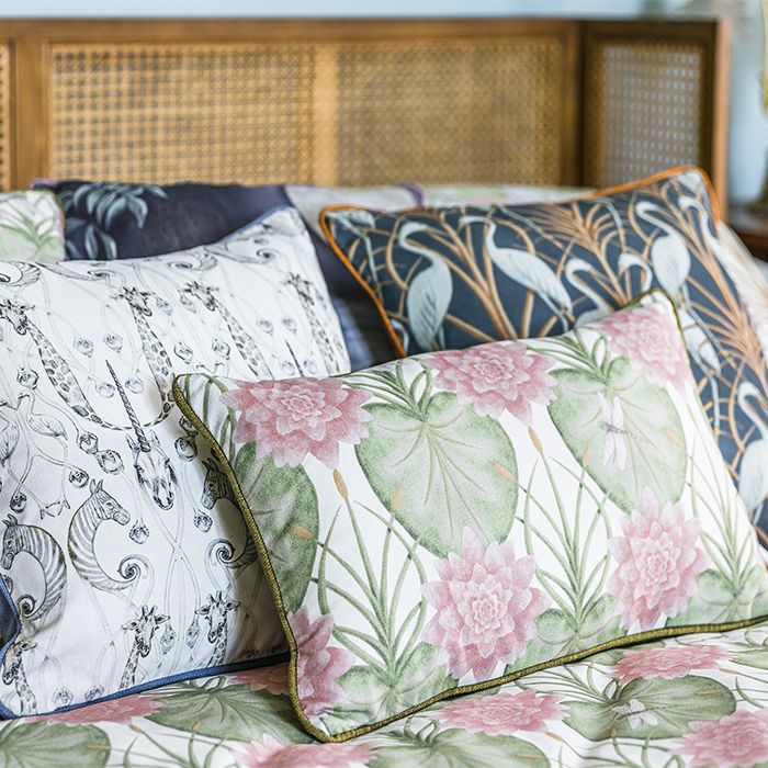 Lily Garden Rectangle Cushion - Image 4