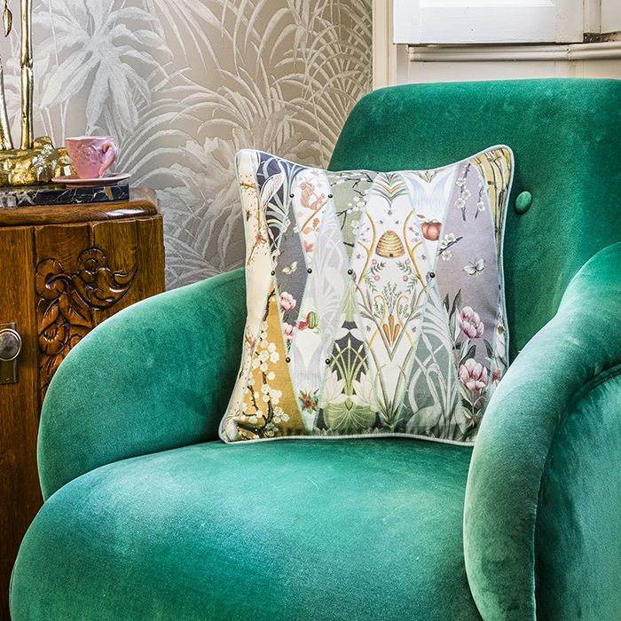 Nouveau Wallpaper Cushion - Image 4