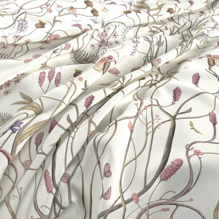The Wildflower Garden Whisper White Upholstery Fabric - Image 2